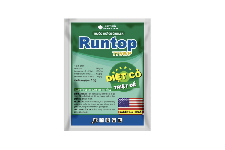 THUỐC TRỪ CỎ CHO LÚA RUNTOP 775WP