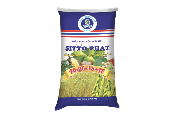 Phân bón SITTO PHAT 20-20-15+TE (Xanh Tím) (Bao 50kg)