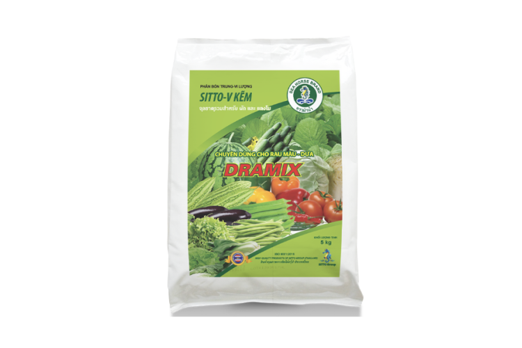Phân bón SITTO-V KẼM DRAMIX RAU MÀU-DƯA (Gói 5kg)