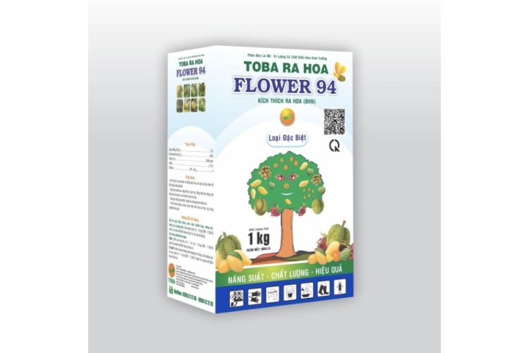 Phân bón lá TOBA RA HOA FLOWER 94 Hộp 1kg
