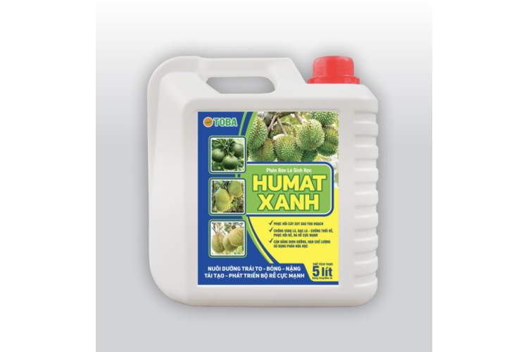 PHÂN BÓN LÁ SINH HỌC HUMAT XANH Can 5 lít