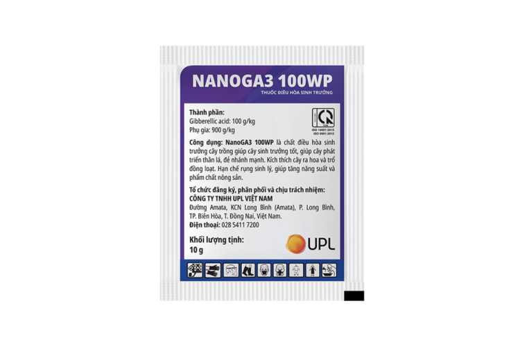 Thuốc điều hoà sinh trưởng NANOGA3 100WP