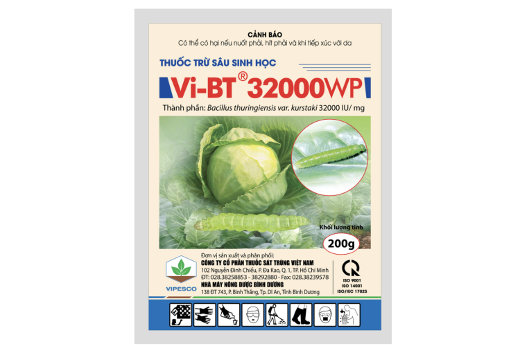 Thuốc trừ sâu sinh học VI-BT 32000 WP