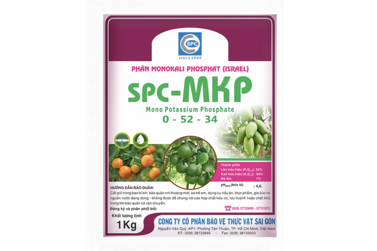 PHÂN BÓN MonoKali Phosphat SPC-MKP 0-52-34