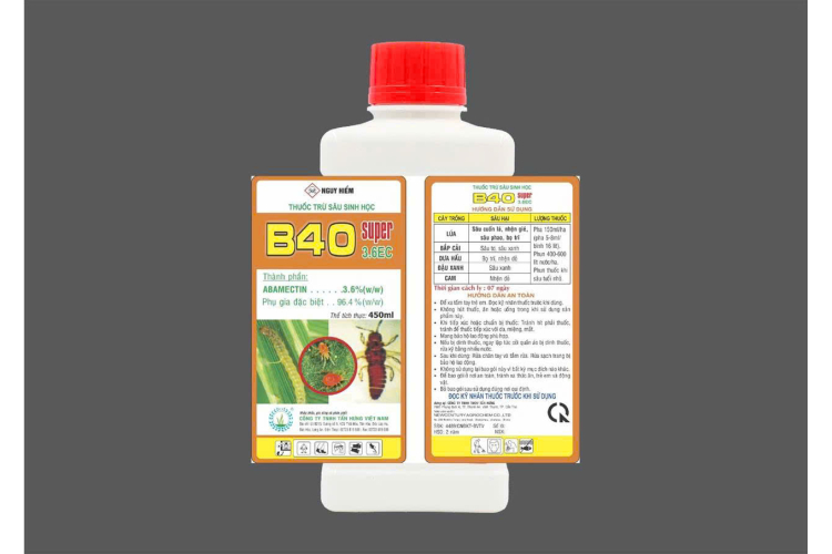 THUỐC TRỪ SÂU SINH HỌC B40 SUPER 3.6EC