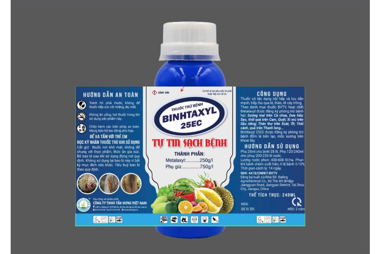 THUỐC TRỪ BỆNH BINHTAXYL 25EC 
