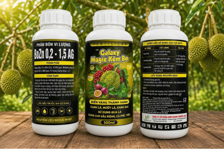 PHẦN BÓN VI LƯỢNG GALAXY MAGIE KẼM BO (BOZN 0,2 - 1,5 AG)