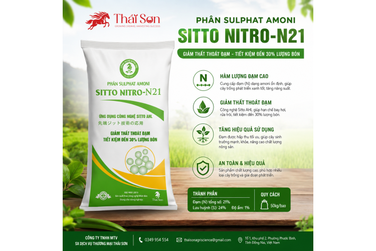 PHÂN SULPHAT AMON SITTO NITRO-N21 