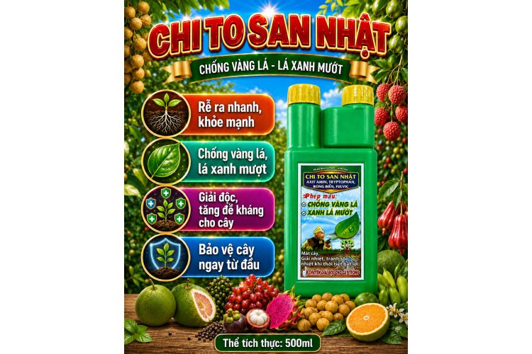 Phân bón lá đạm CHITOSAN NHẬT (NGN) (Chai 500ml)