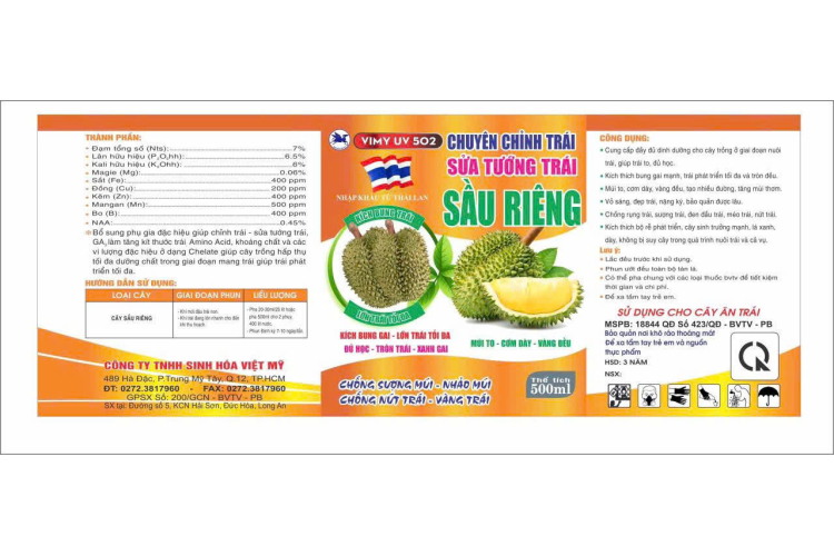VIMY UV 502 CHUYÊN CHỈNH TRÁI 500ML