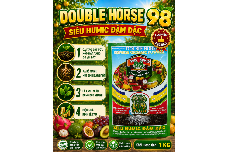 Phân bón DOUBLE HORSE 98 (NGN) Gói 1 kg
