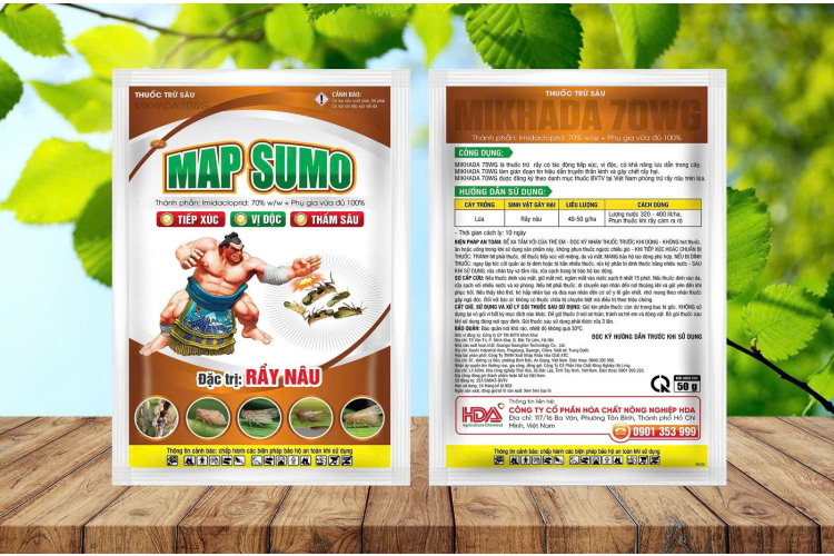 MAP SUMO MIKHADA 70WG 50G HÓA CHẤT NÔNG NGHIỆP HDA