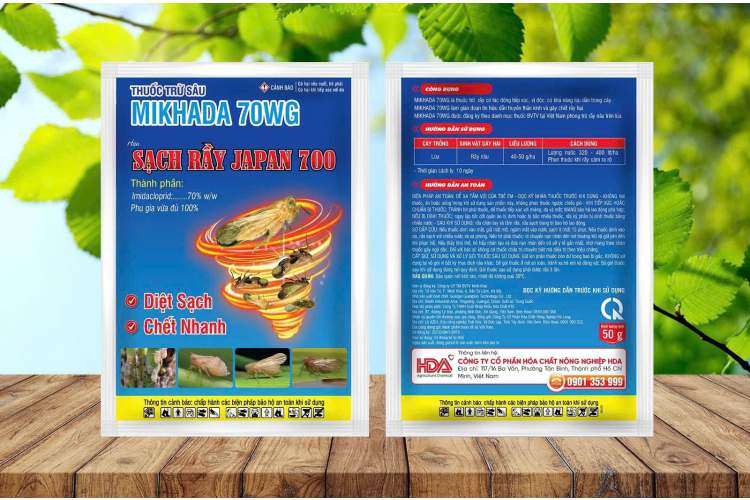 SẠCH RẦY JAPAN 700 MIKHADA70WG 50G HÓA CHẤT NÔNG NGHIỆP HDA