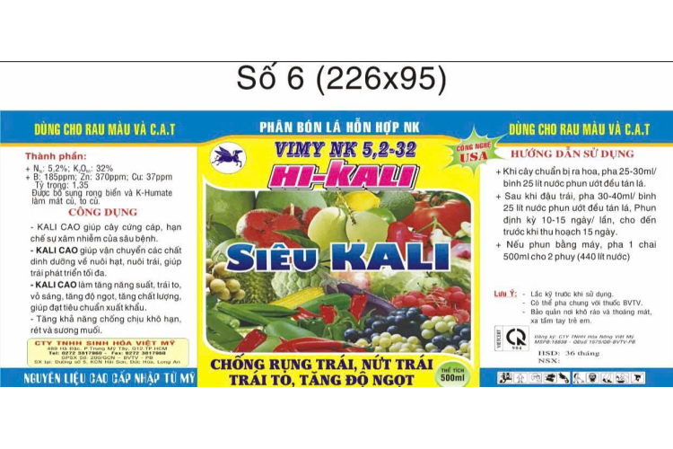 VIMY NK 5,2-32 HI-KALI 500ML