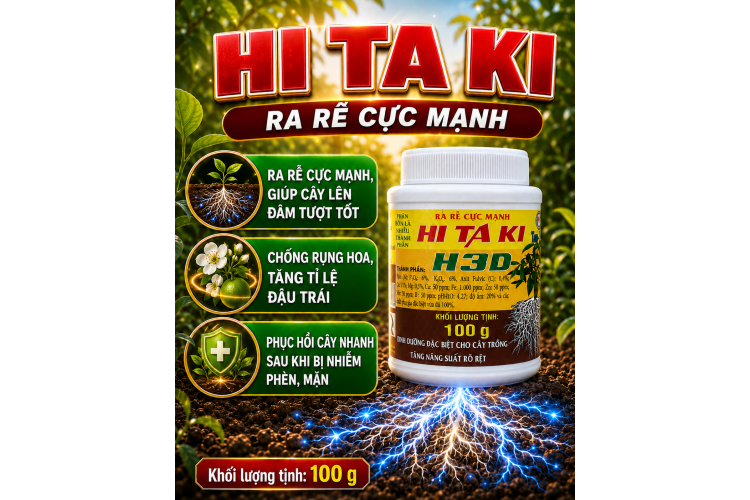 Phân bón lá HI TA KI H3D Ra rễ cực mạnh (NCP)