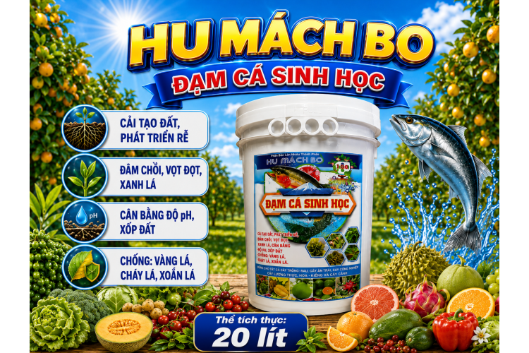 Phân bón HU MÁCH BO Đạm cá sinh học (NGN) 