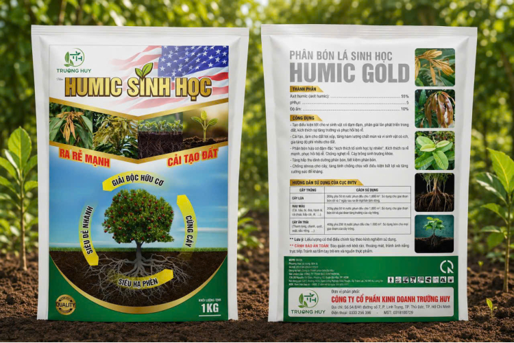 PHÂN BÓN LÁ HUMIC GOLD - HUMIC SINH HỌC