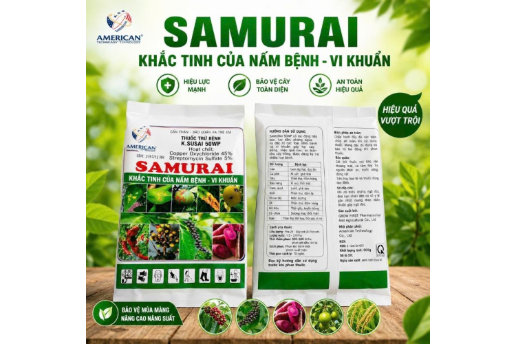 THUỐC TRỪ BỆNH K.SUSAI 50WP SAMURAI 