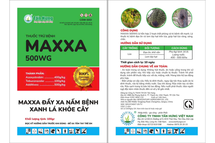 THUỐC TRỪ BỆNH MAXXA 500WG