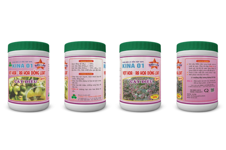Phân bón NPK KINA 01 SIÊU LÂN - VỌT HOA ĐIỀU