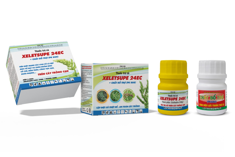 BỘ ĐÔI THUỐC TRỪ CỎ XELETSUPE 24EC + CHẤT BỔ TRỢ PK888 