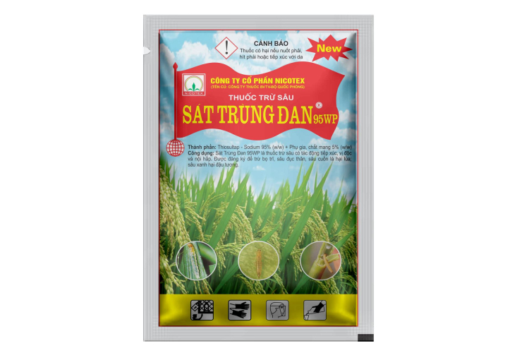 THUỐC TRỪ SÂU SÁT TRÙNG ĐAN 95WP (SATTRUNGDAN 95WP)