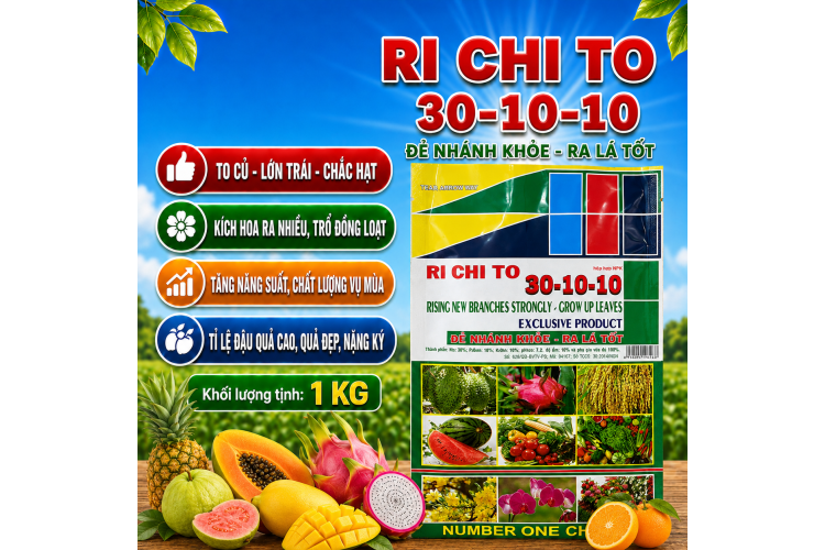 Phân bón lá RI CHI TO 30-10-10 (NCP)