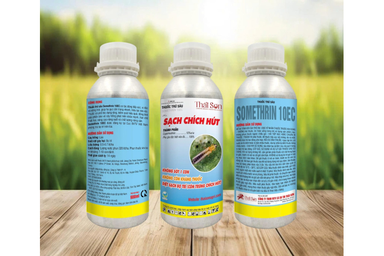 Thuốc trừ sâu SOMETHRIN 10EC Hiệu SẠCH CHÍCH HÚT (THÁI SƠN)