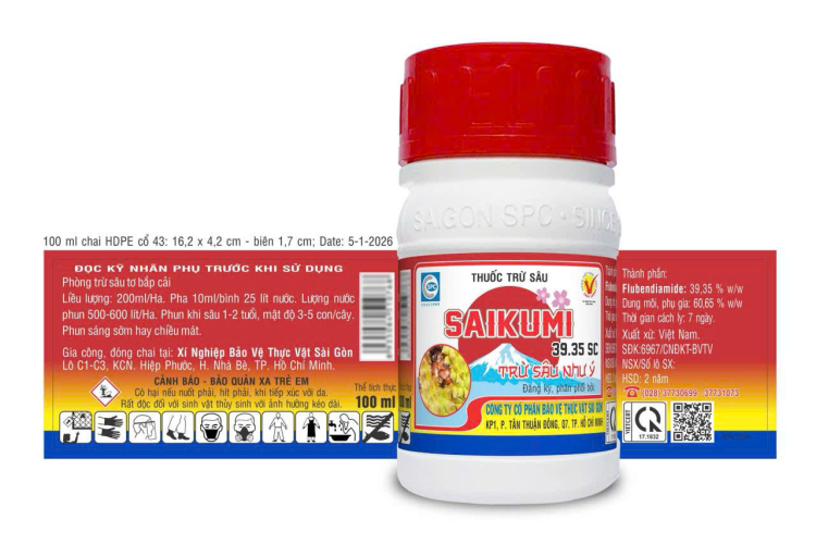 THUỐC TRỪ SÂU SAIKUMI 39.35SC - Chai 100ml