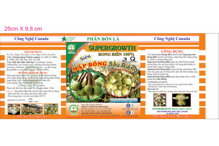 SUPERGROWTH RONG BIỂN SIÊU MẬP BÔNG