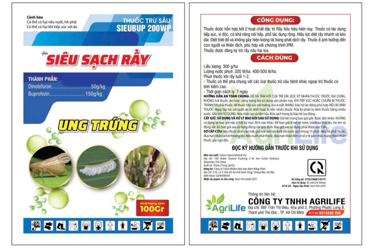 THUỐC TRỪ SÂU SIEUBUP 200WP - SIÊU SẠCH RẦY