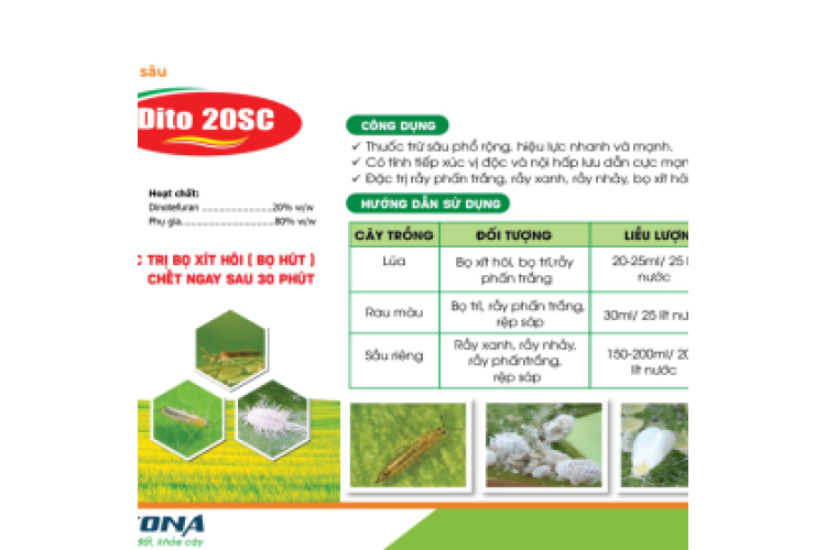 THUỐC TRỪ SÂU DITO 20SC KONA