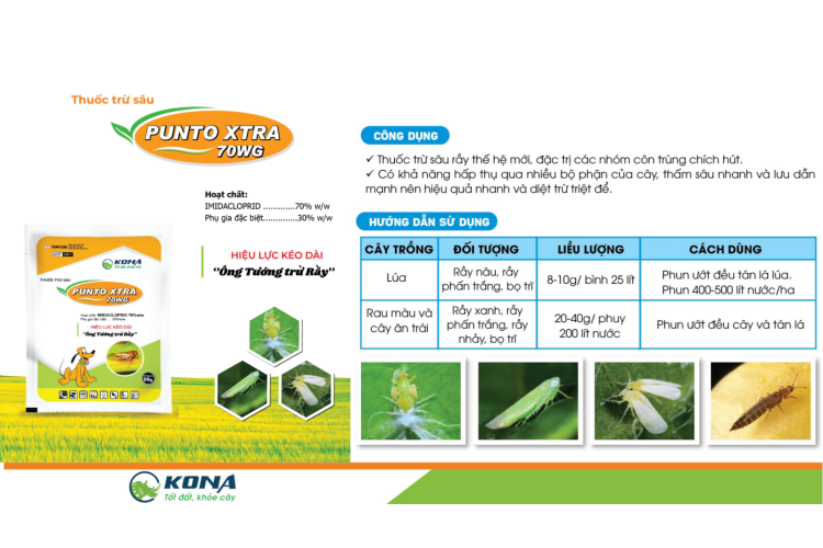 THUỐC TRỪ SÂU PUNTO XTRA 70WG KONA
