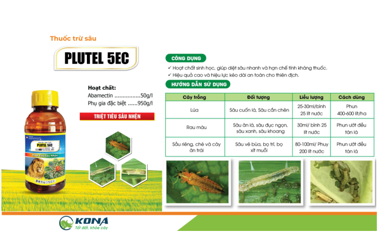 THUỐC TRỪ SÂU PLUTEL 5EC KONA
