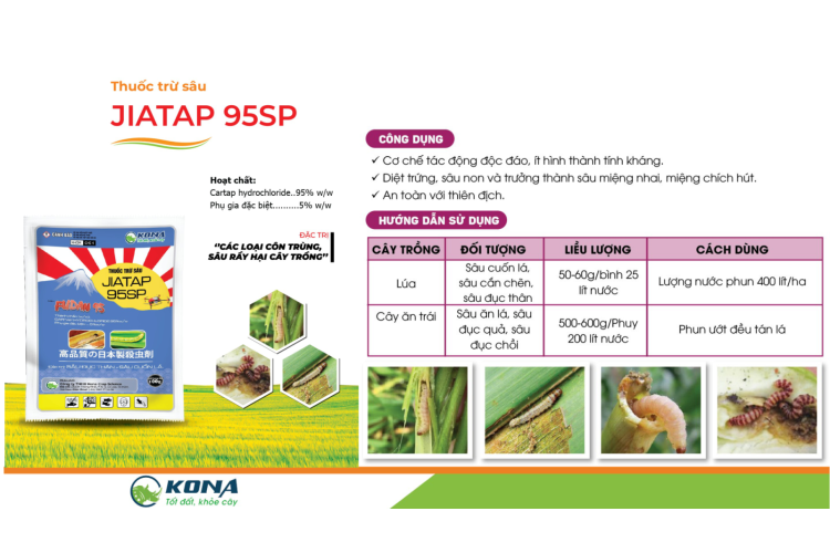 THUỐC TRỪ SÂU  JIATAP 95SP KONA