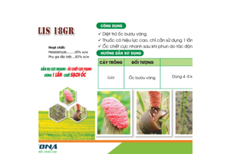 THUỐC TRỪ SÂU NOTRLIS 18GR KONA