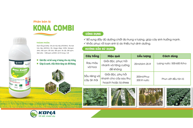 PHÂN BÓN LÁ KONA COMBI
