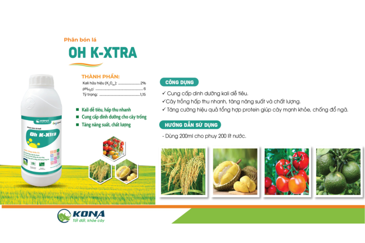 PHÂN BÓN LÁ OH K-XTRA KONA
