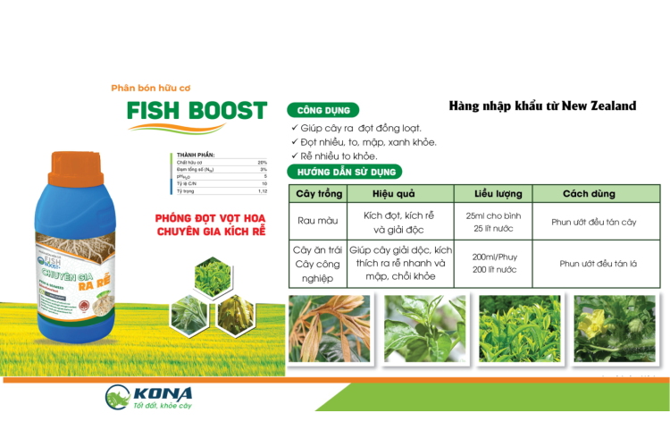 PHÂN BÓN HỮU CƠ FISH BOOST KONA