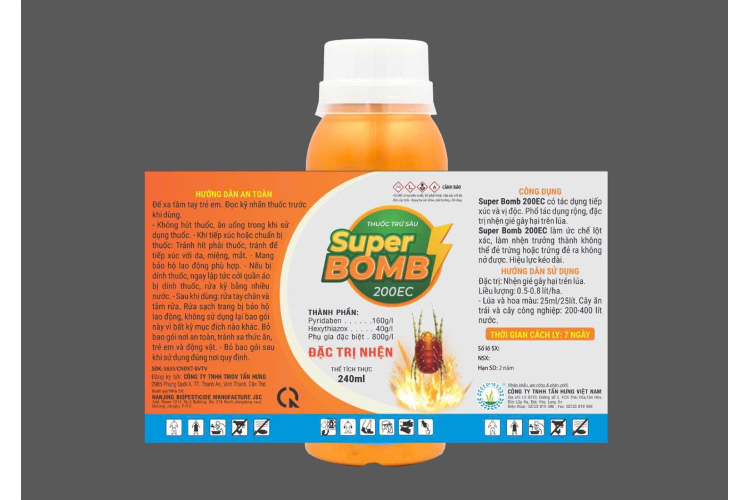THUỐC TRỪ SÂU SUPER BOMB 200EC