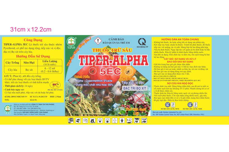 THUỐC TRỪ SÂU TIPER ALPHA 5EC