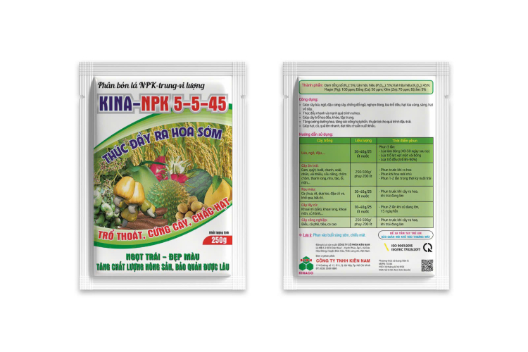 Phân bón lá KINA-NPK 5-5-45