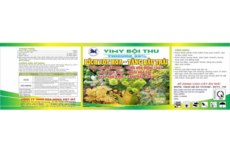 VIMY BỘI THU THIOURE 99% 500G