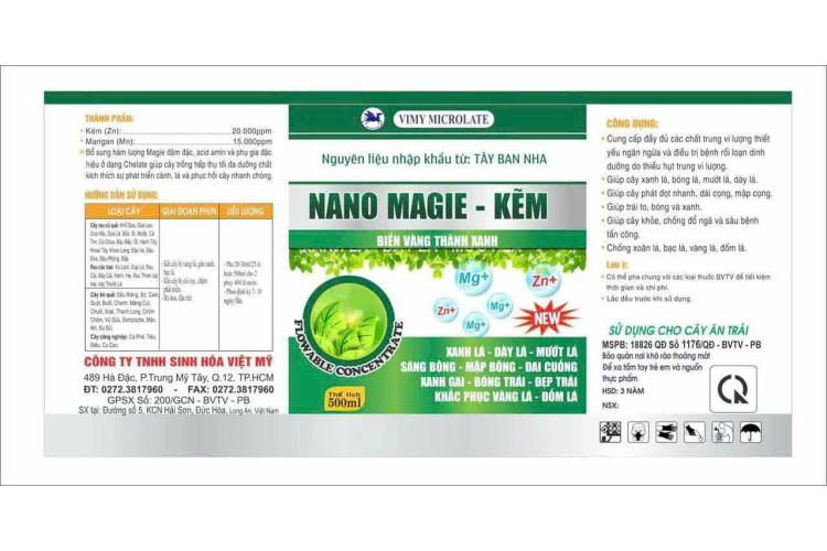 VIMY MICROLATE NANO MAGIE-KẼM 500ML