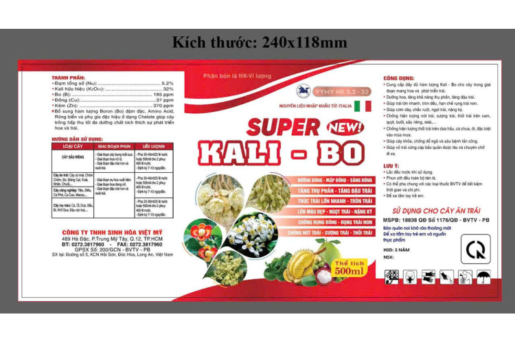 VIMY NK 5,2-32 - SUPER KALI - BO 500ML