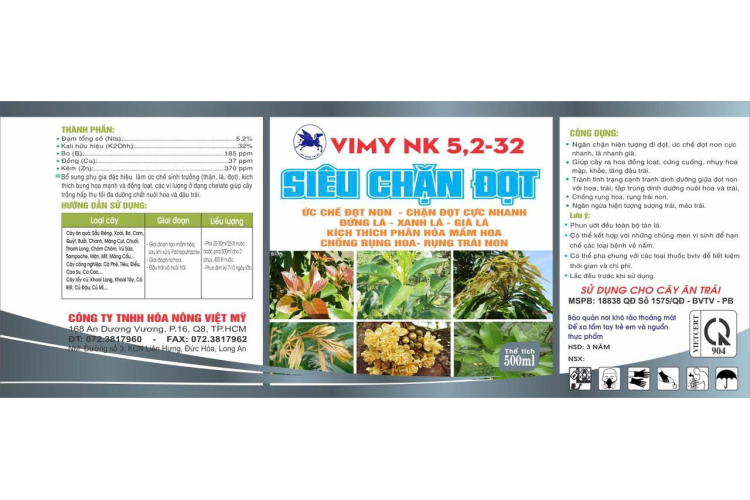 VIMY NK 5,2-32 SIÊU CHẶN ĐỌT 500ML