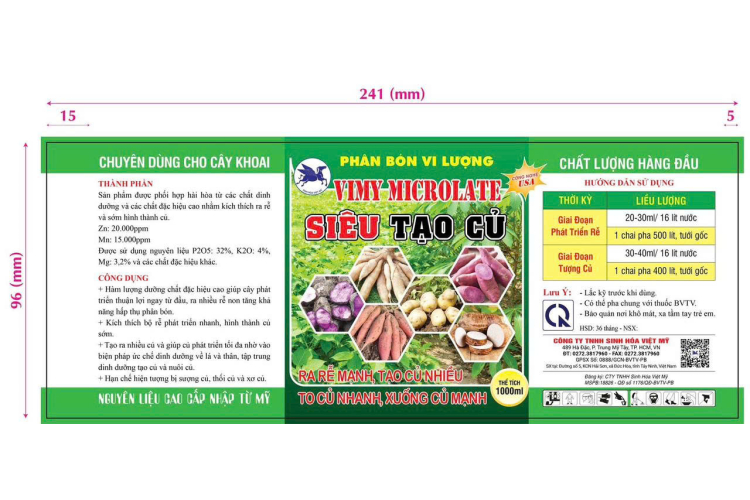 VIMY MICROLATE SIÊU TẠO CỦ 1000ML