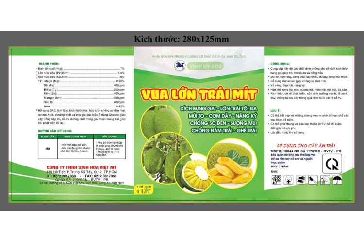 VIMY UV 502 VUA LỚN TRÁI MÍT 1L