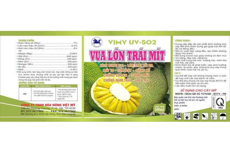 VIMY UV 502 VUA LỚN TRÁI MÍT 500ML